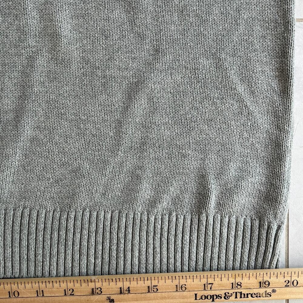 J. Crew Fair Isle Crew Neck Cotton Sweater Pink Gray Perfect Condition Size L - Picture 7 of 11